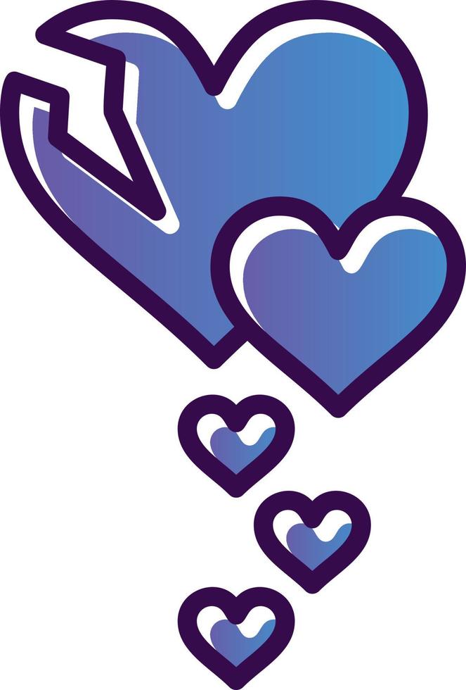 Broken Heart Vector Icon Design