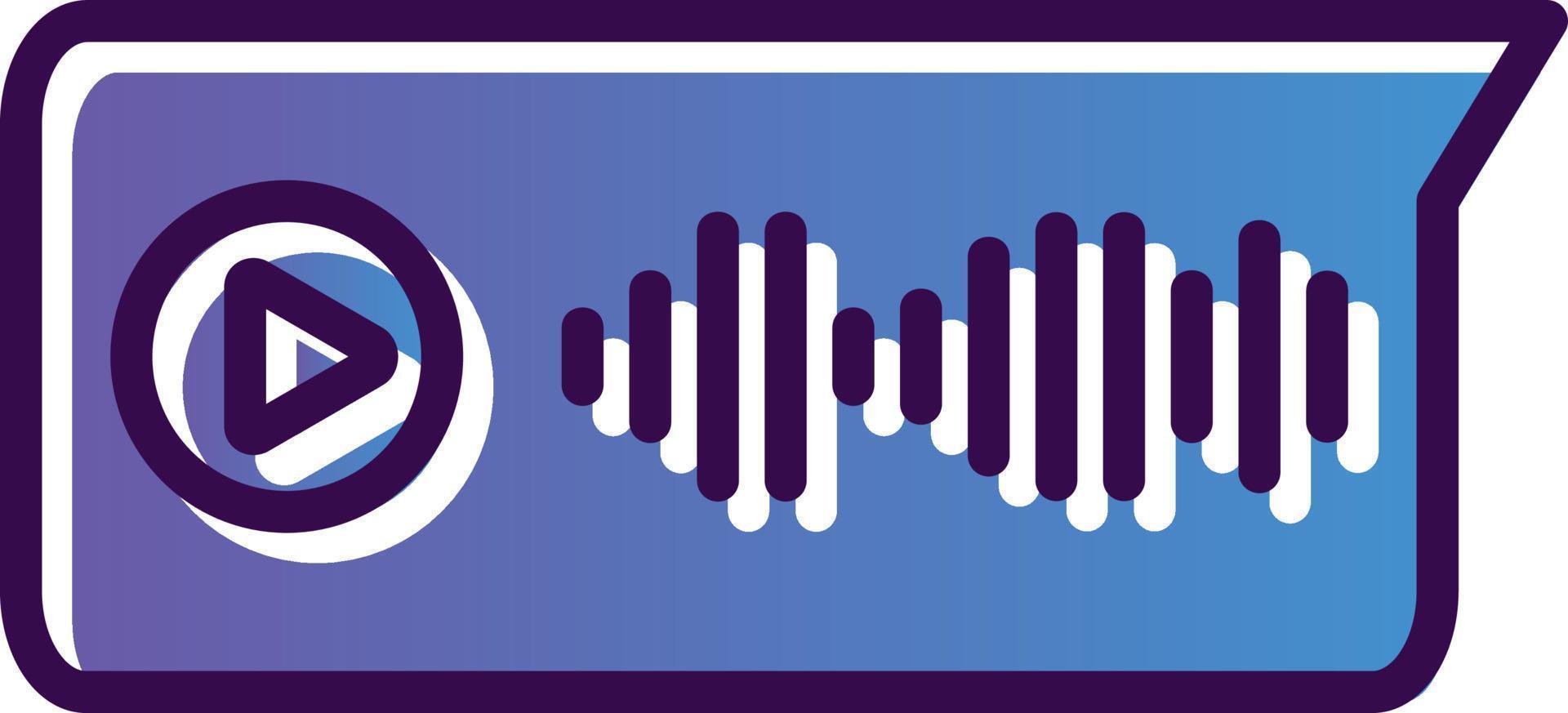 Voice Message Vector Icon Design