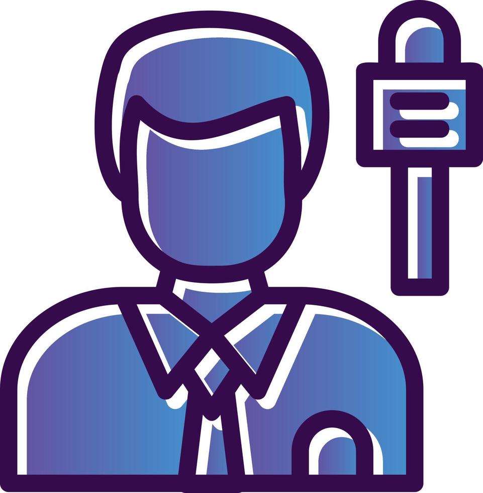 Journalist Vector Icon Design