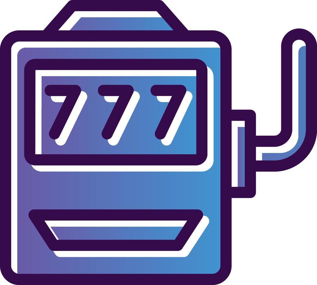 Slot Machine Vector Icon Design