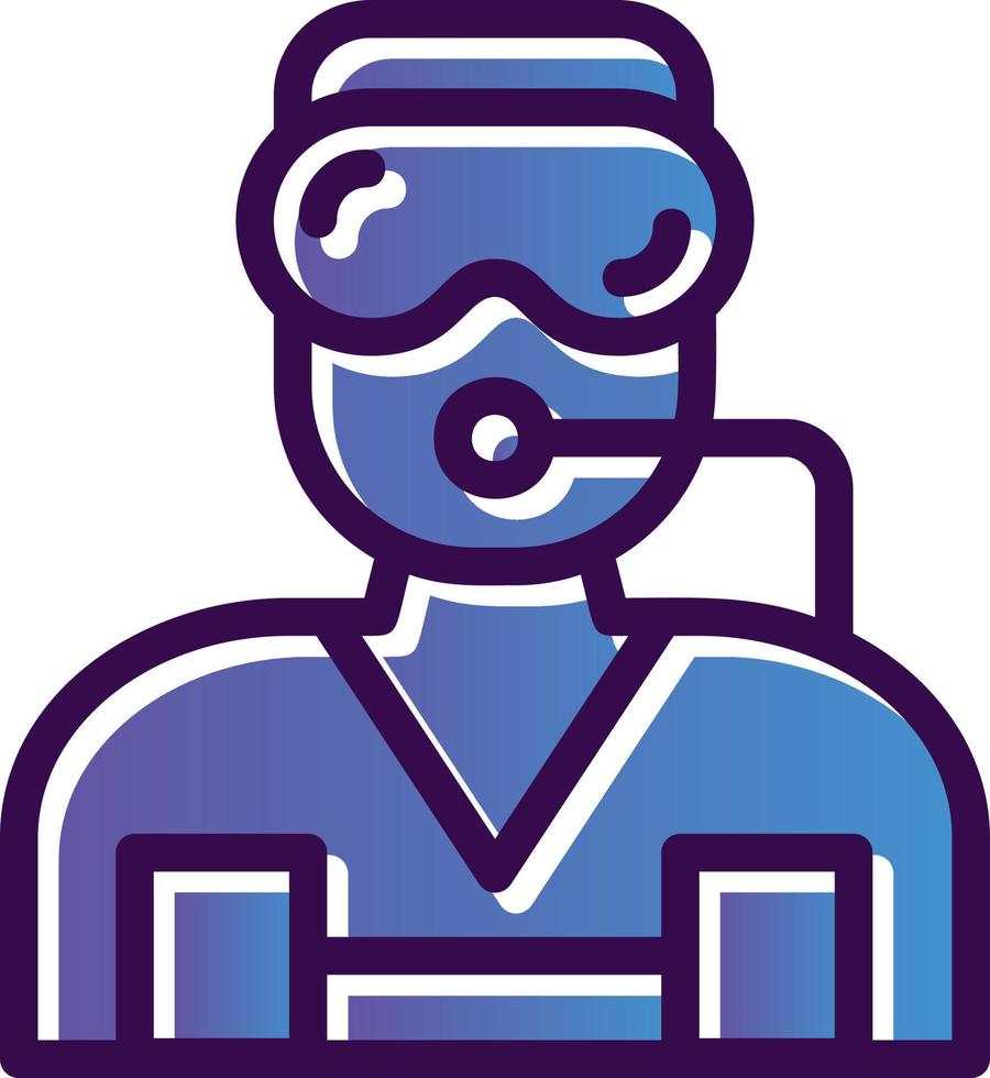 Diver Vector Icon Design