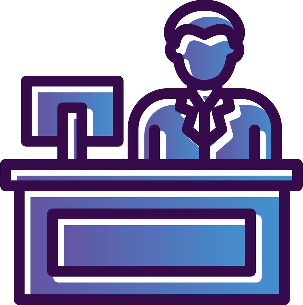 Cashier Vector Icon Design