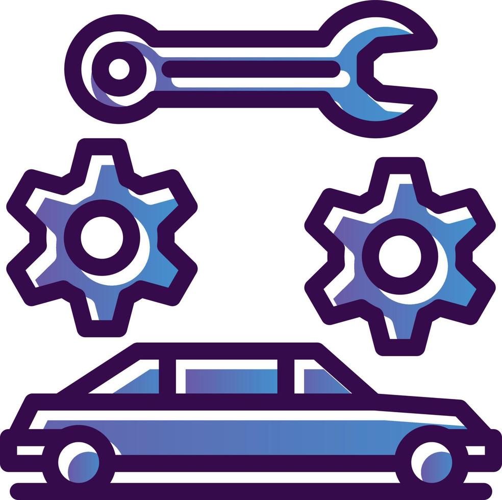 Car Maintenance Vector Icon Design