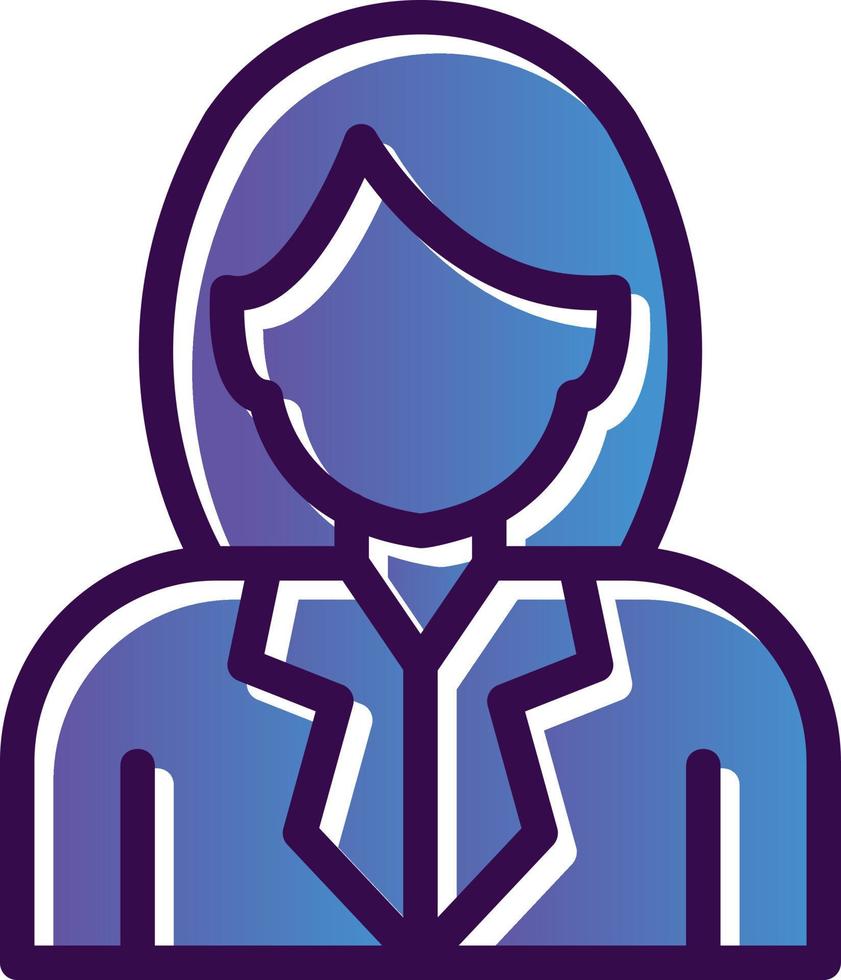 Stewardess Vector Icon Design