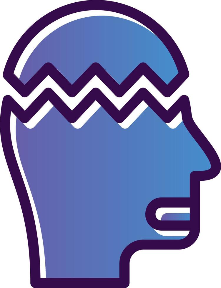 Mental Breakdown Vector Icon Design