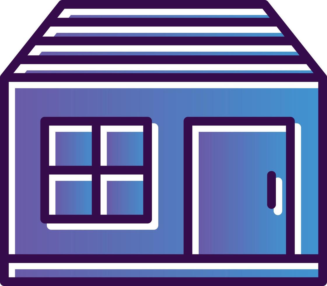 Shed Vector Icon Design