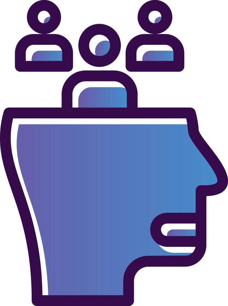 Social Anxiety Vector Icon Design