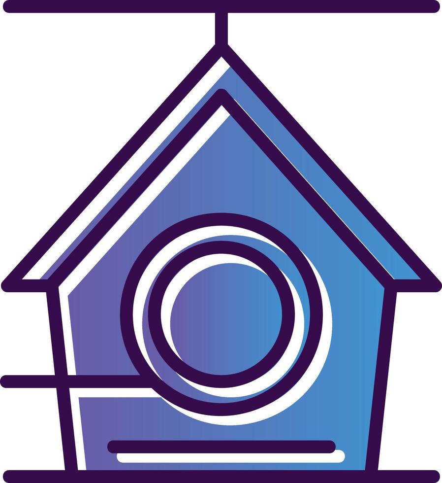 Bird House Vector Icon Design
