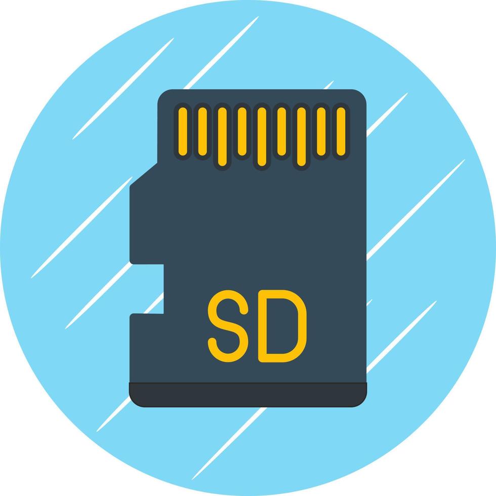 diseño de icono de vector de tarjeta sd