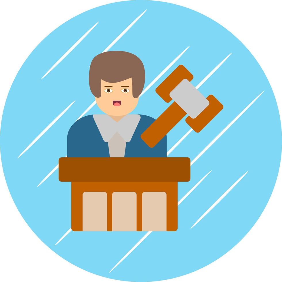 Judge Vector Icon Design