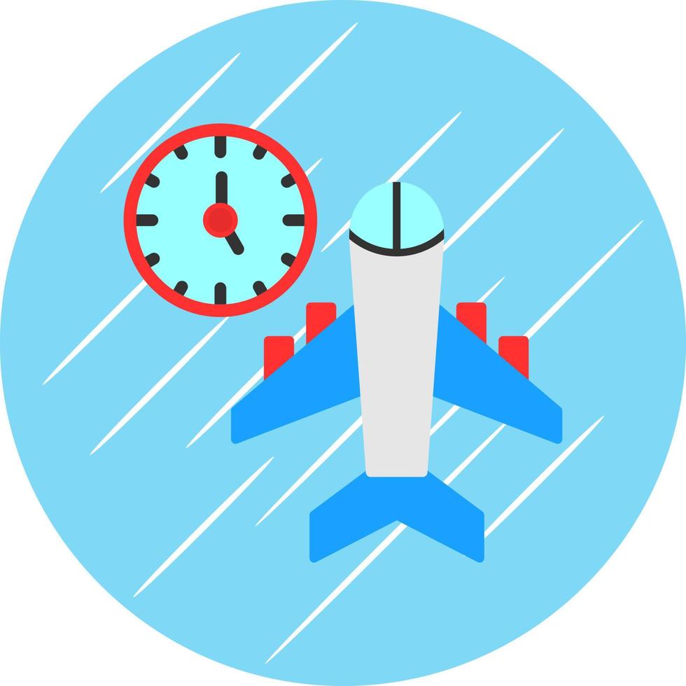 diseño de icono de vector de tiempos de vuelo