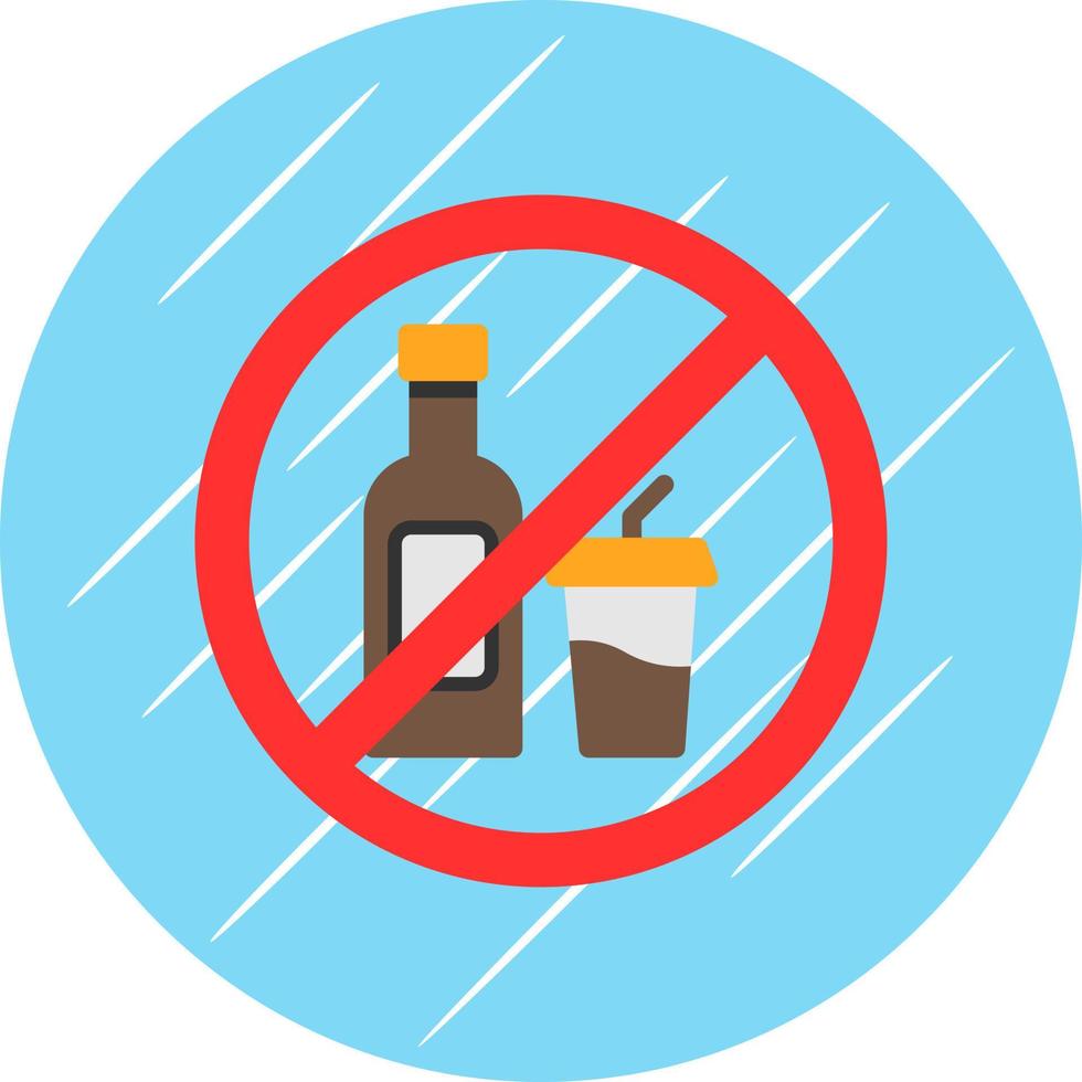 No Drink Vector Icon Design