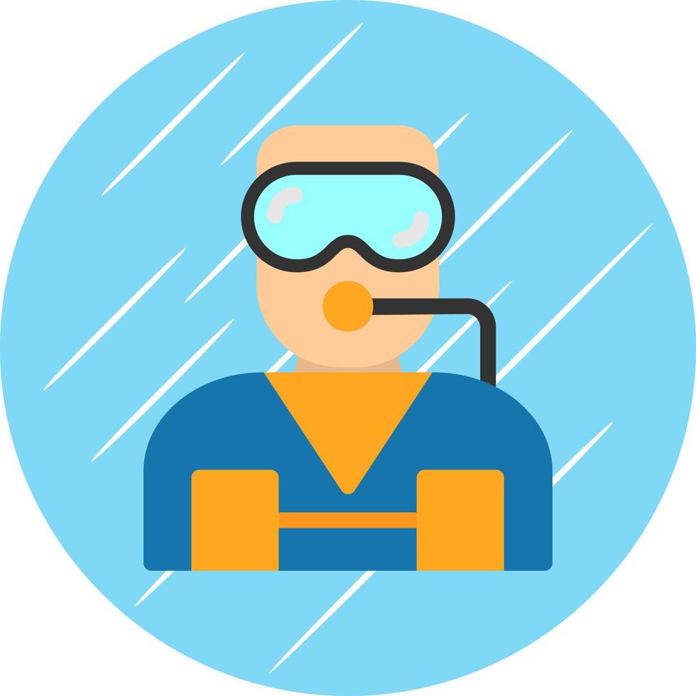 Diver Vector Icon Design