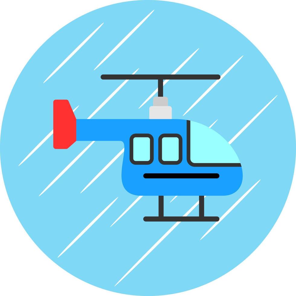 Helicopter Vector Icon Design