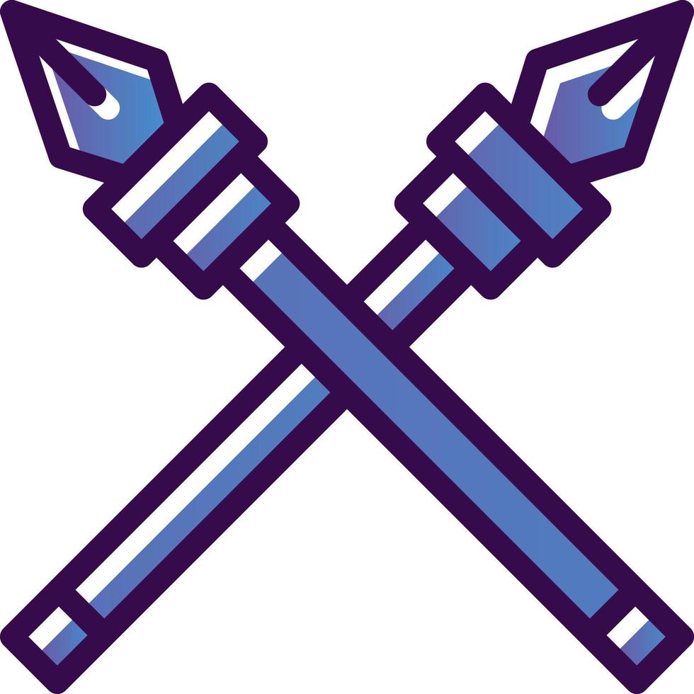 Spear Vector Icon Design