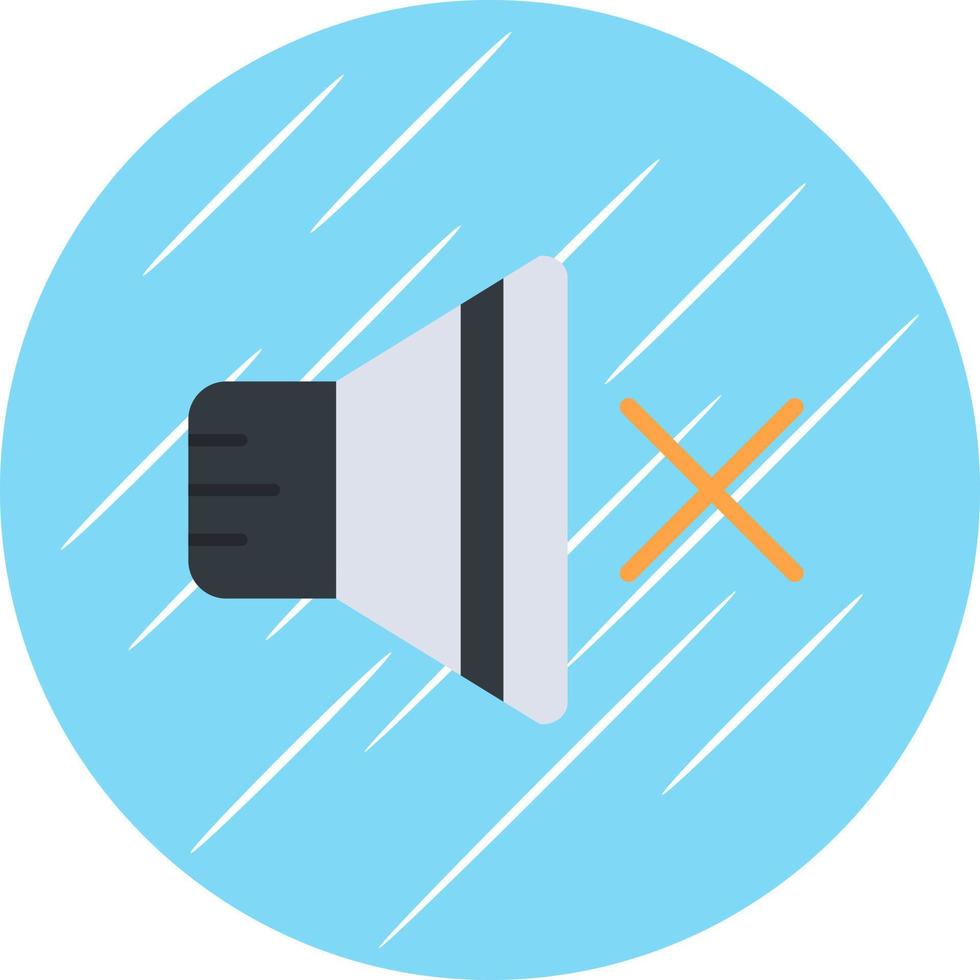 Mute Vector Icon Design