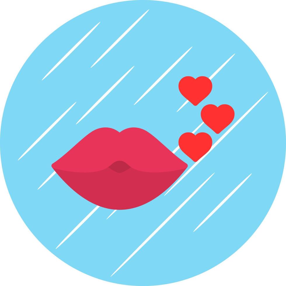 diseño de icono de vector de beso