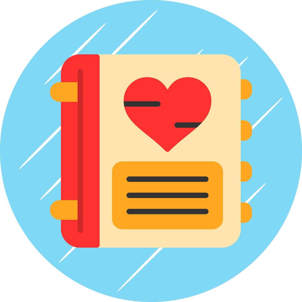 Diary Vector Icon Design