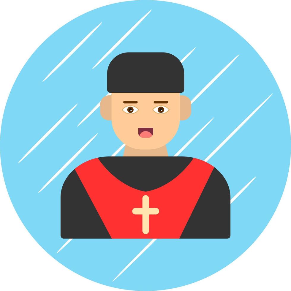 Priest Vector Icon Design