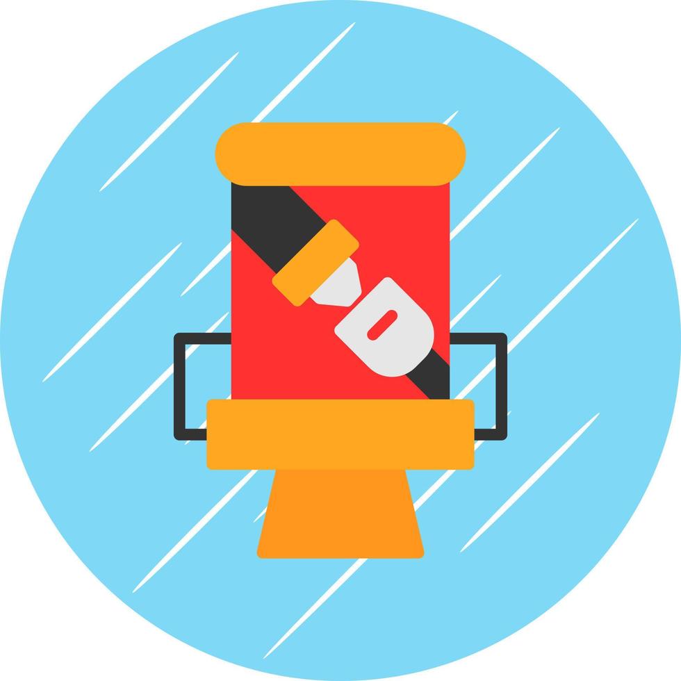 Seat Belt Vector Icon Design