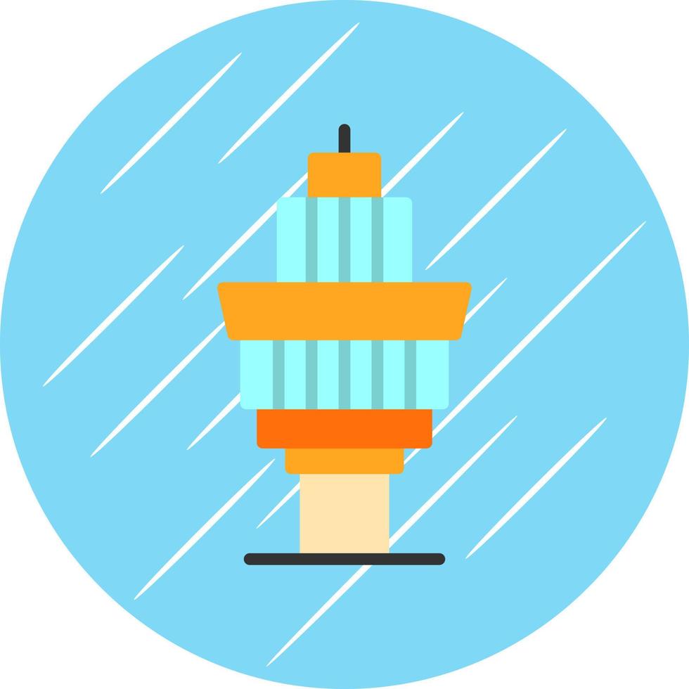 Control Tower Vector Icon Design