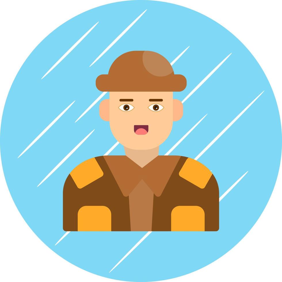 Soldier Vector Icon Design