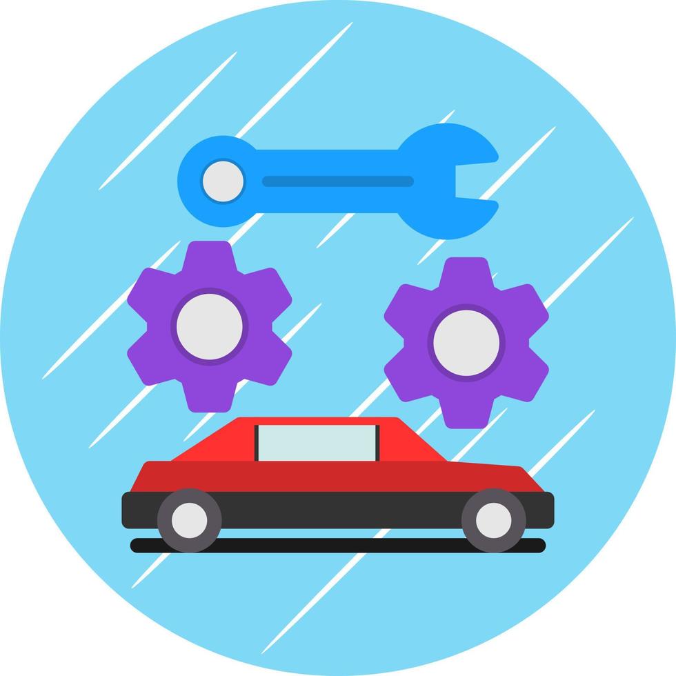 Car Maintenance Vector Icon Design