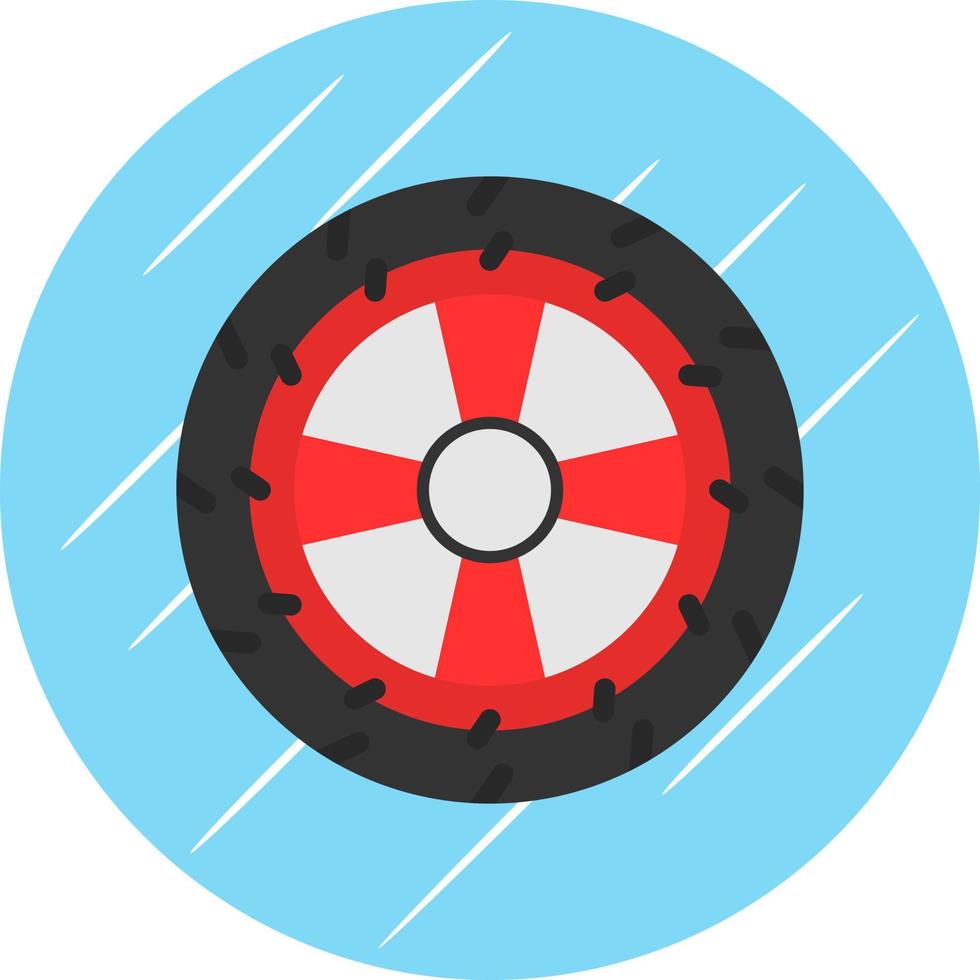 diseño de icono de vector de rueda