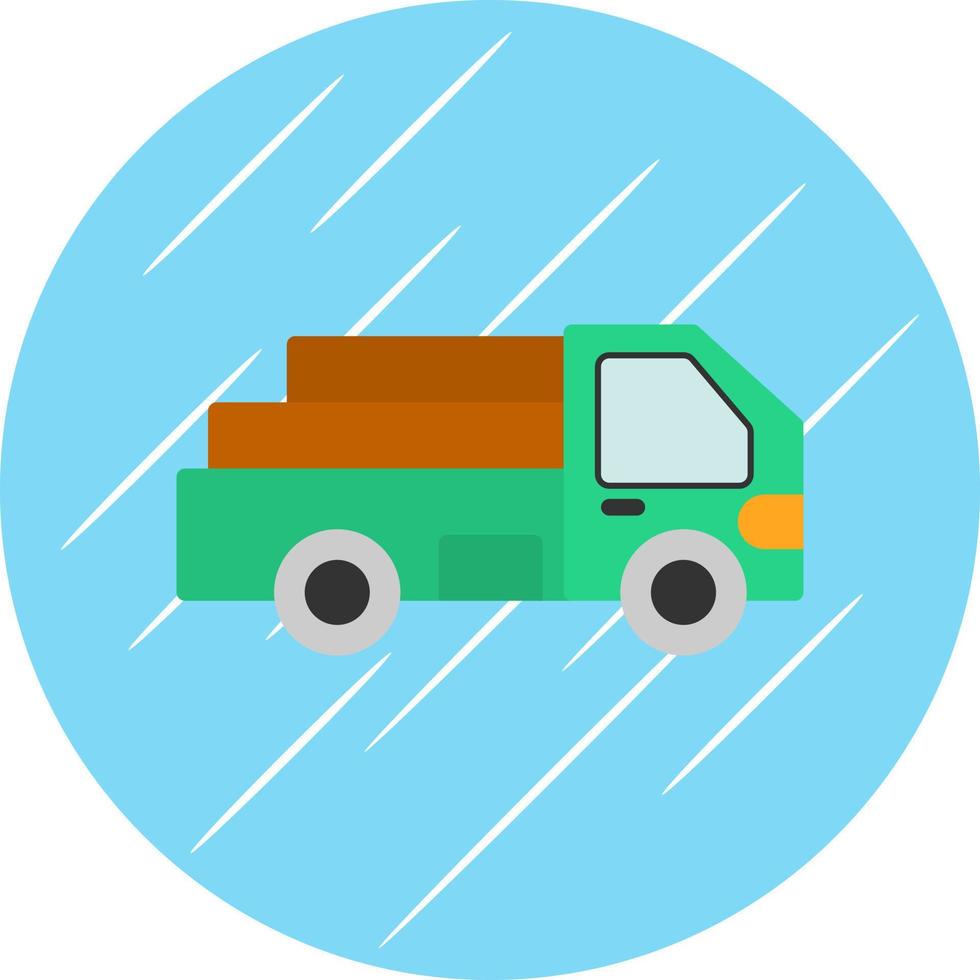 Pickup Truck Vector Icon Design