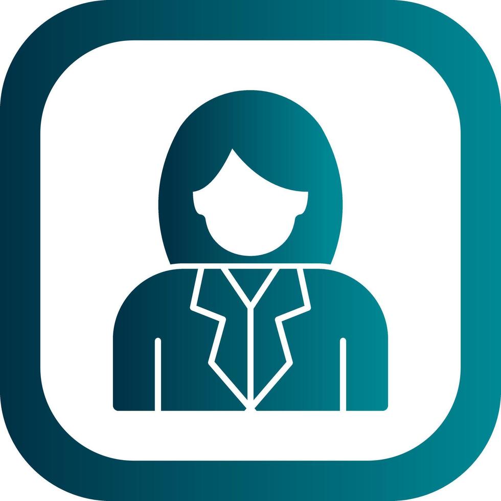 Stewardess Vector Icon Design