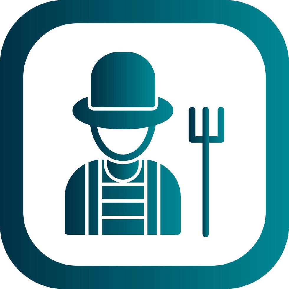 Farmer Vector Icon Design