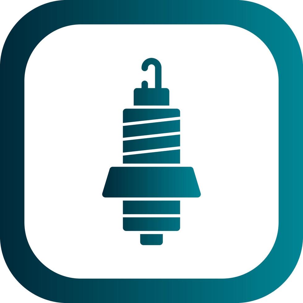 Spark Plug Vector Icon Design