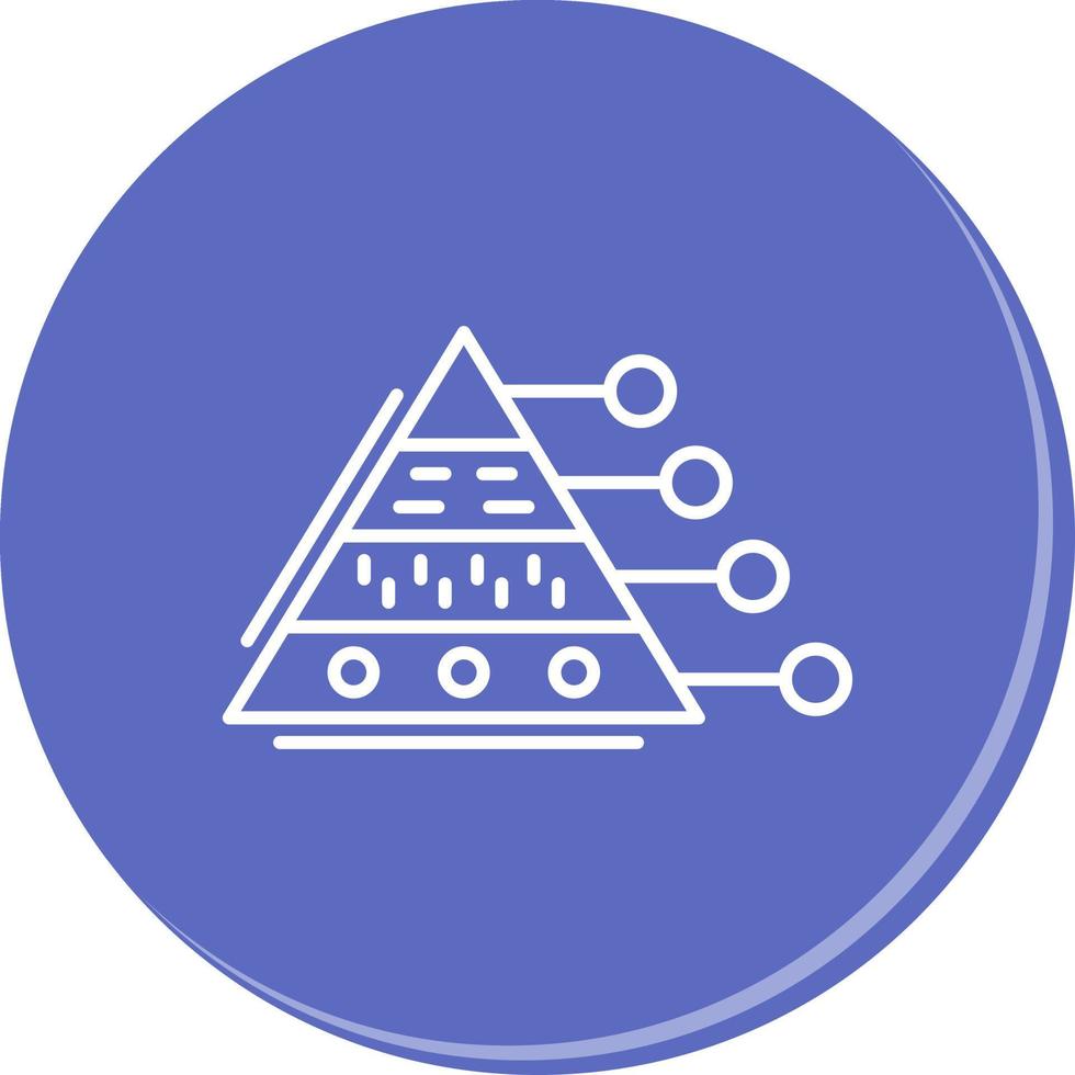 Pyramid Graph Vector Icon