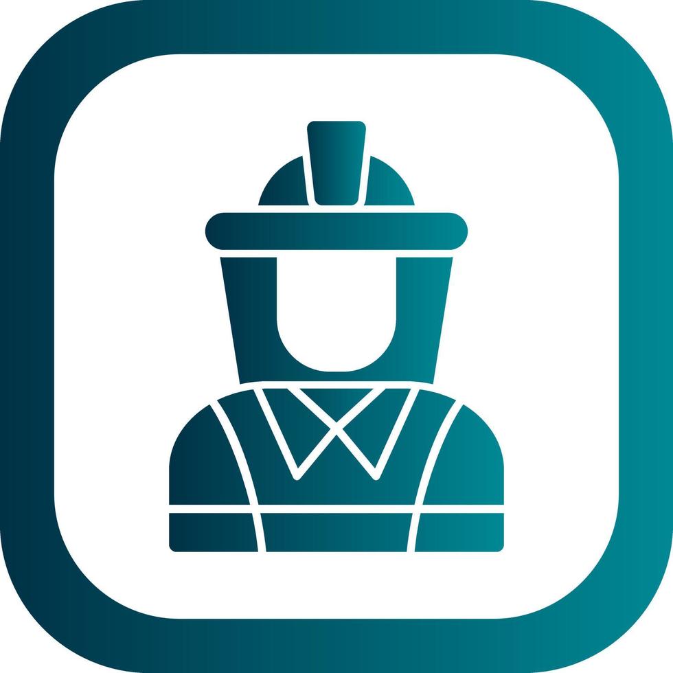 Firefighter Vector Icon Design