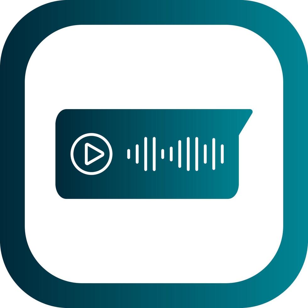 Voice Message Vector Icon Design