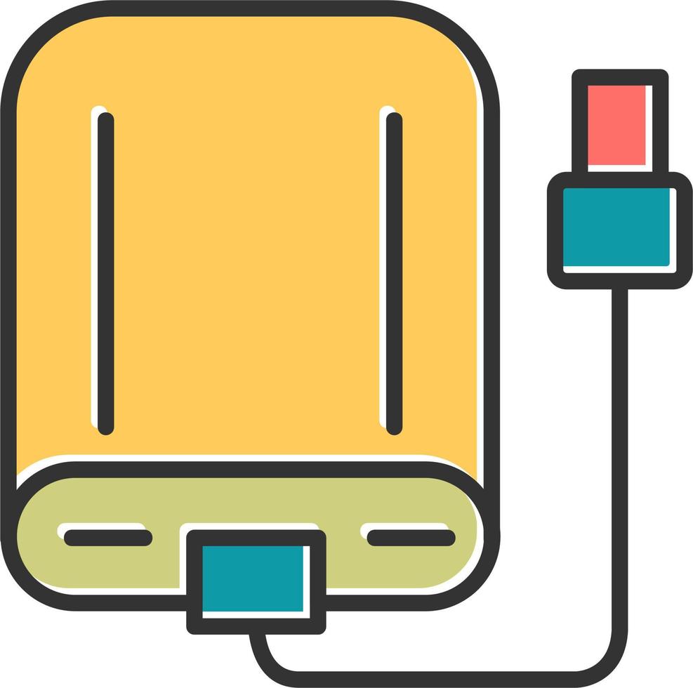 External Hard Drive Vector Icon