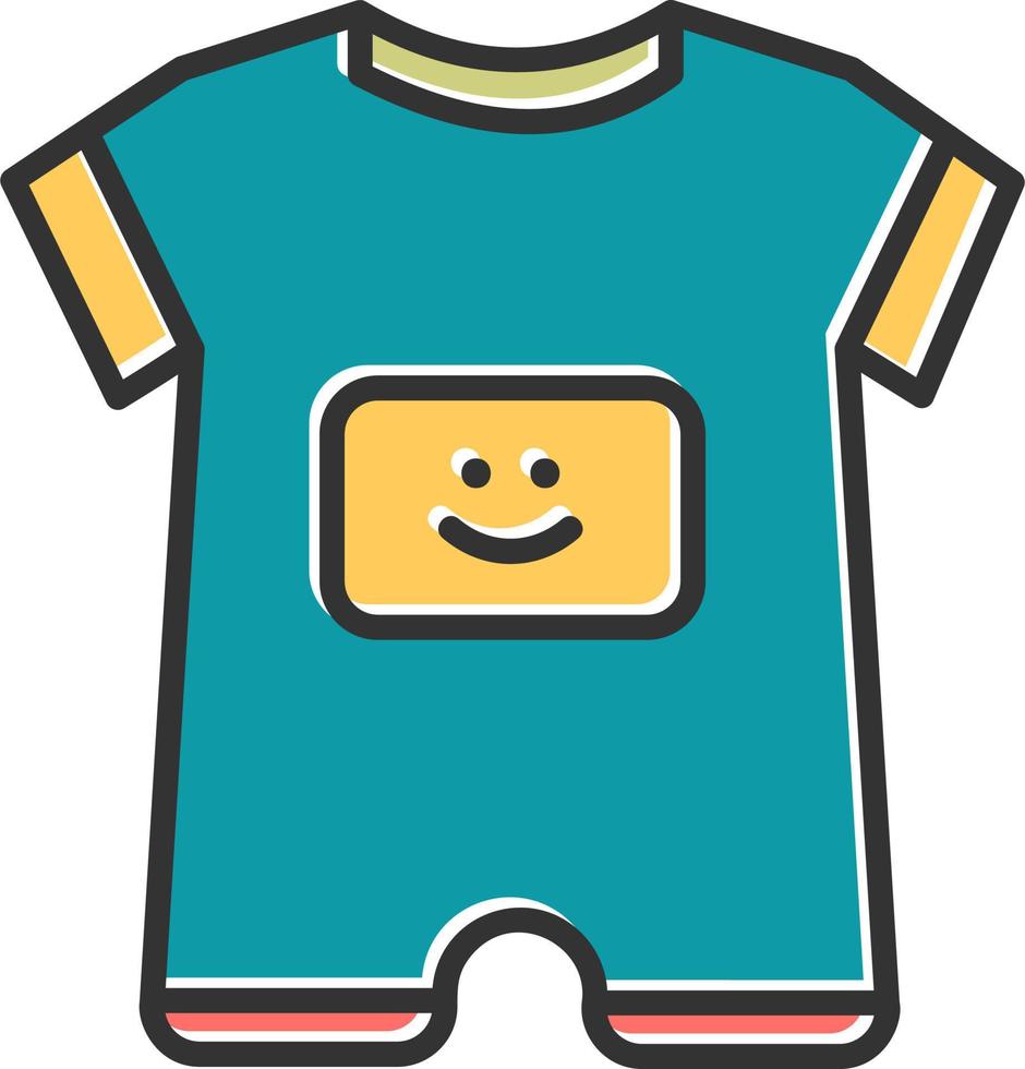 Baby Boy Outfit Vector Icon