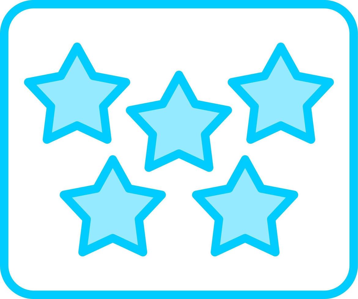 Five Star Vector Icon