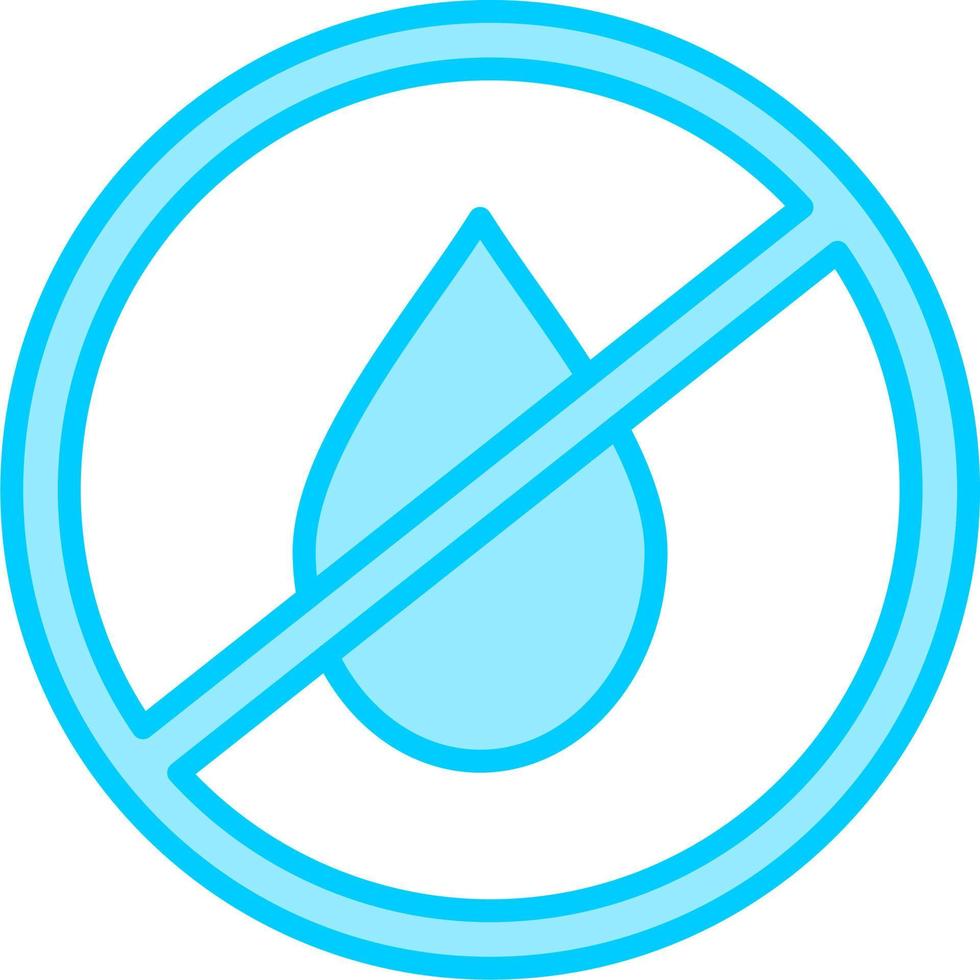 No Water Vector Icon