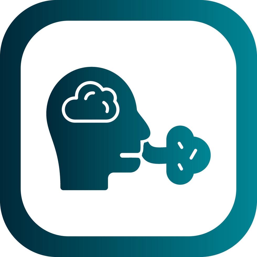 Inhale Vector Icon Design