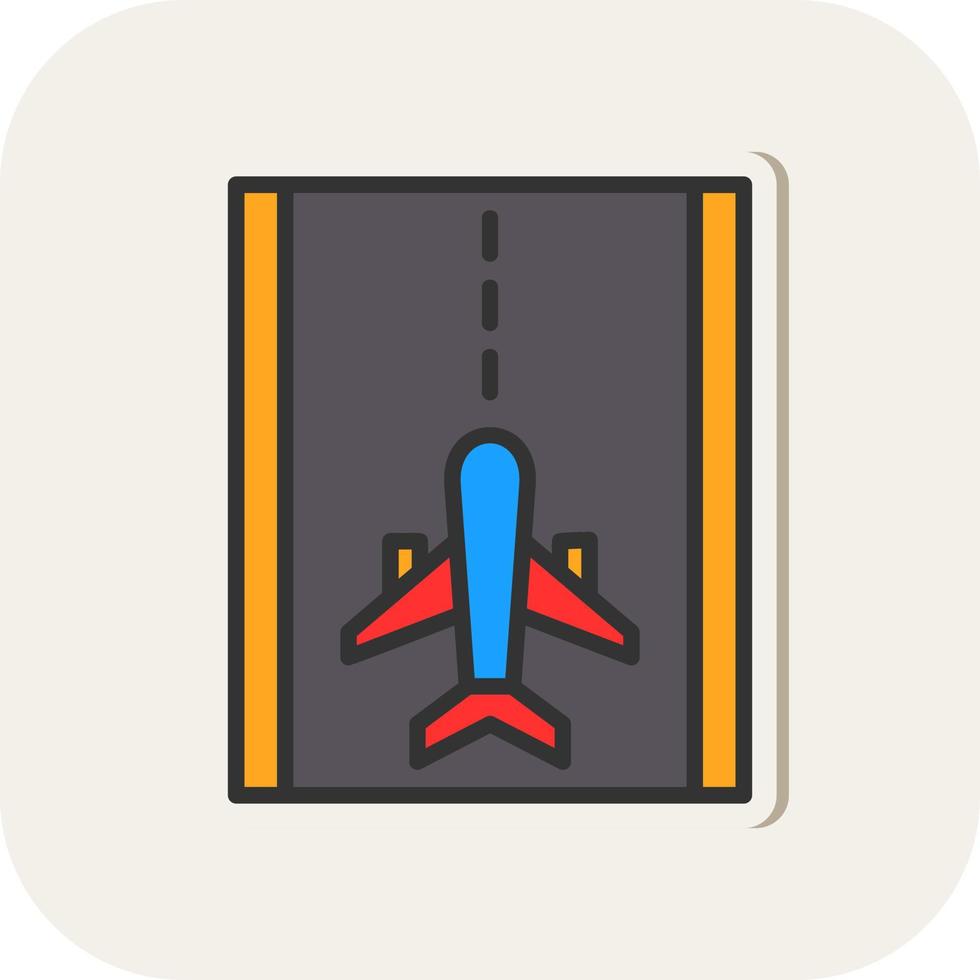 Runway Vector Icon Design