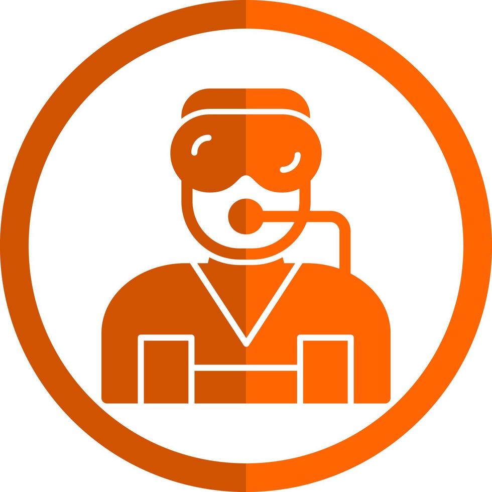 Diver Vector Icon Design