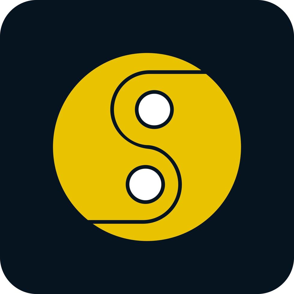 Yin Yang Vector Icon Design