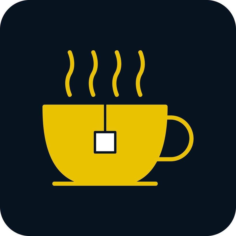 Tea Cup Vector Icon Design