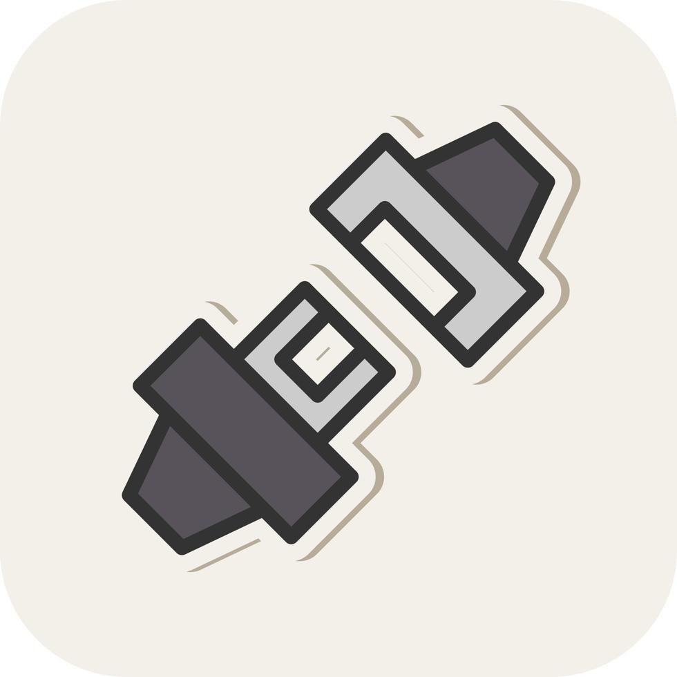 Seat Belt Vector Icon Design