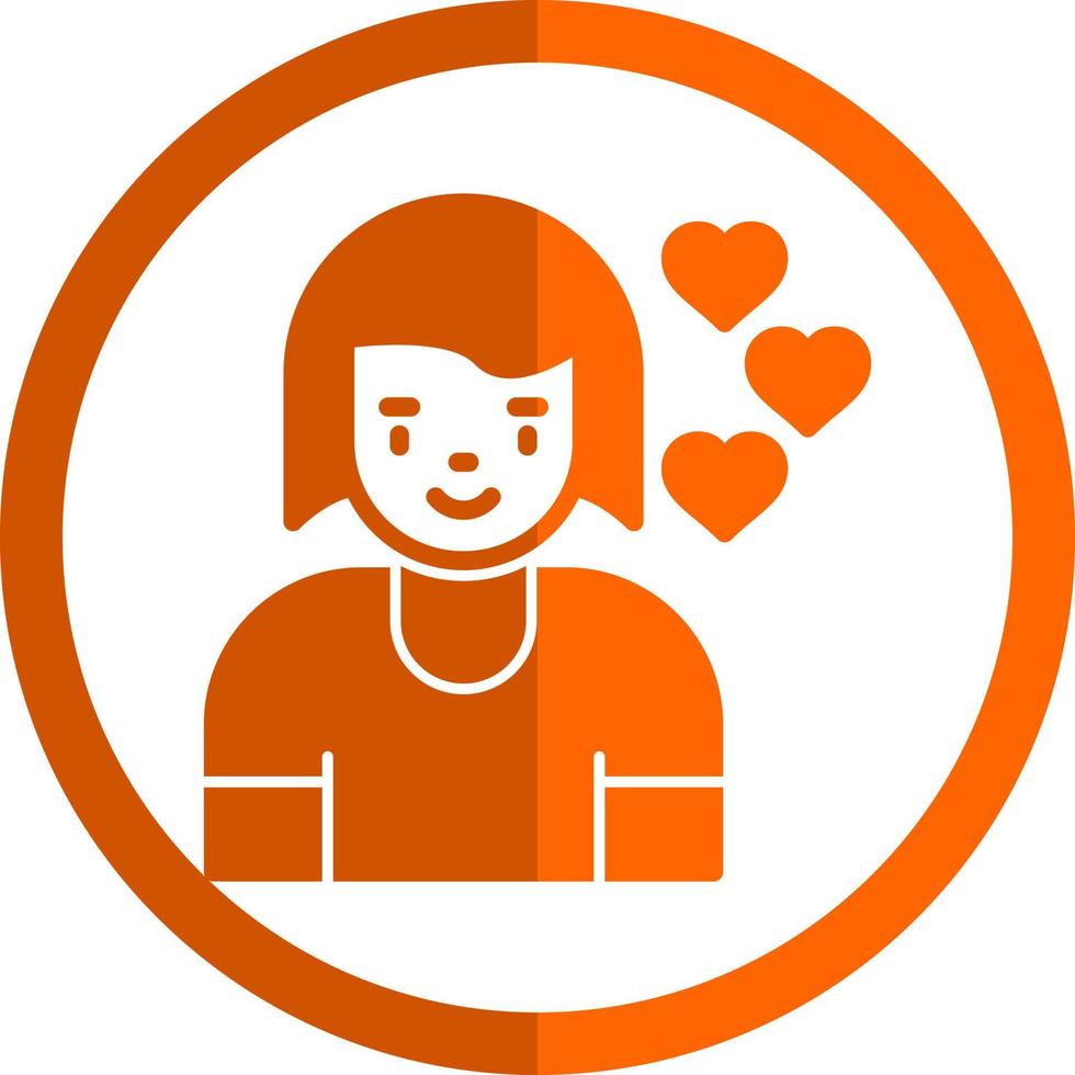 Girlfriend Vector Icon Design