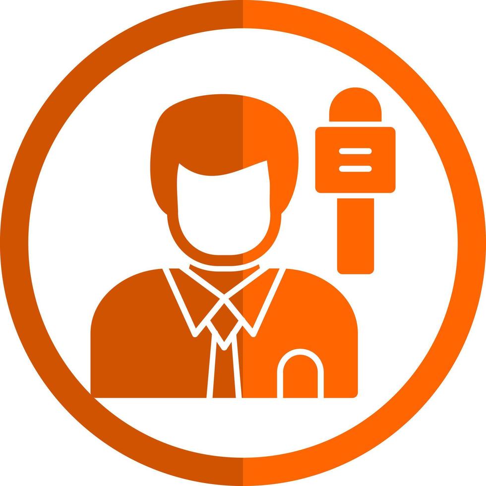 Journalist Vector Icon Design