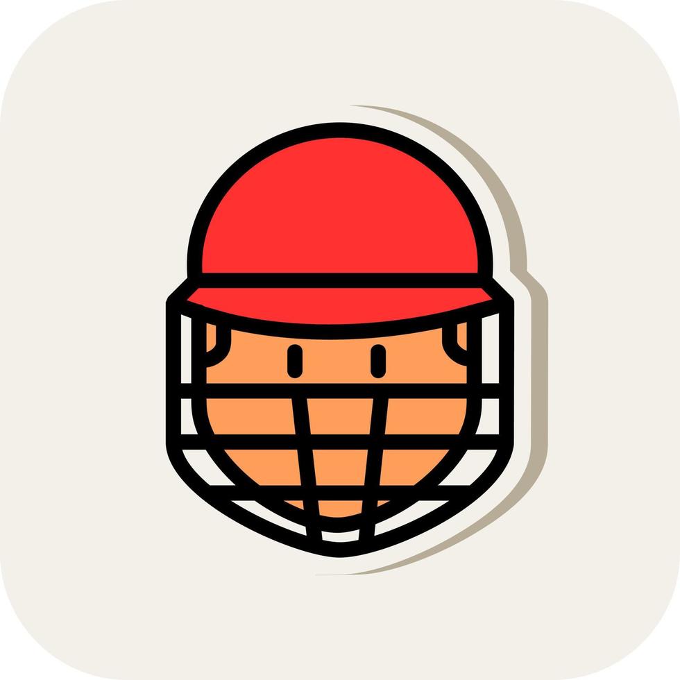 Cricketer Vector Icon Design