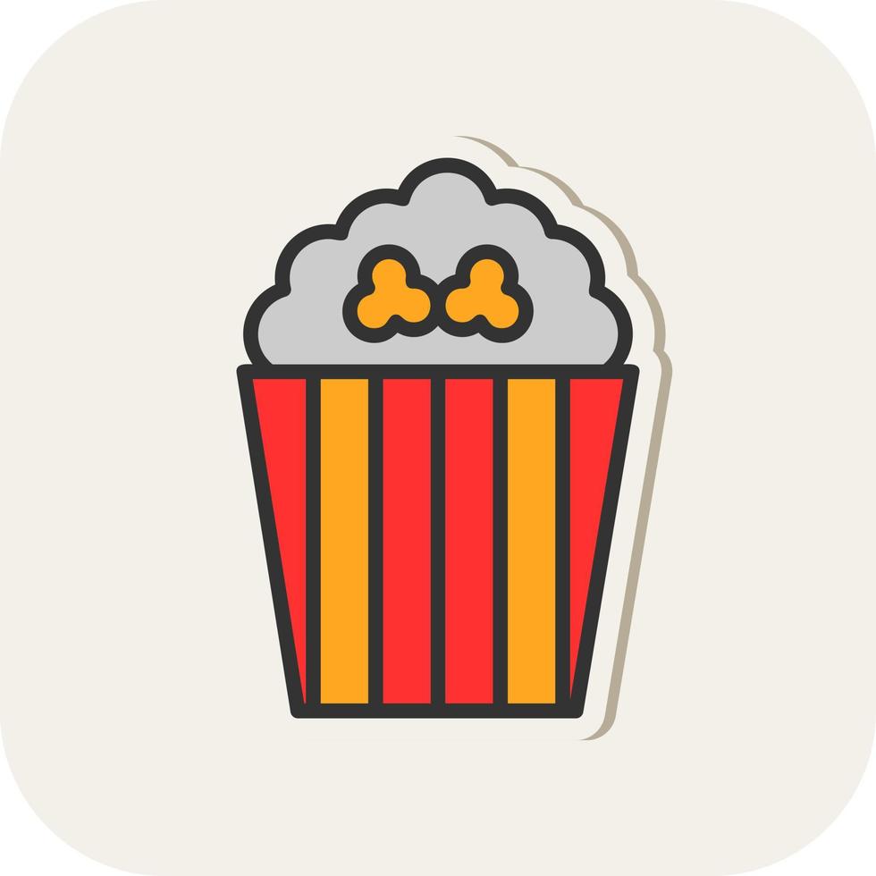 Pop Corn Vector Icon Design