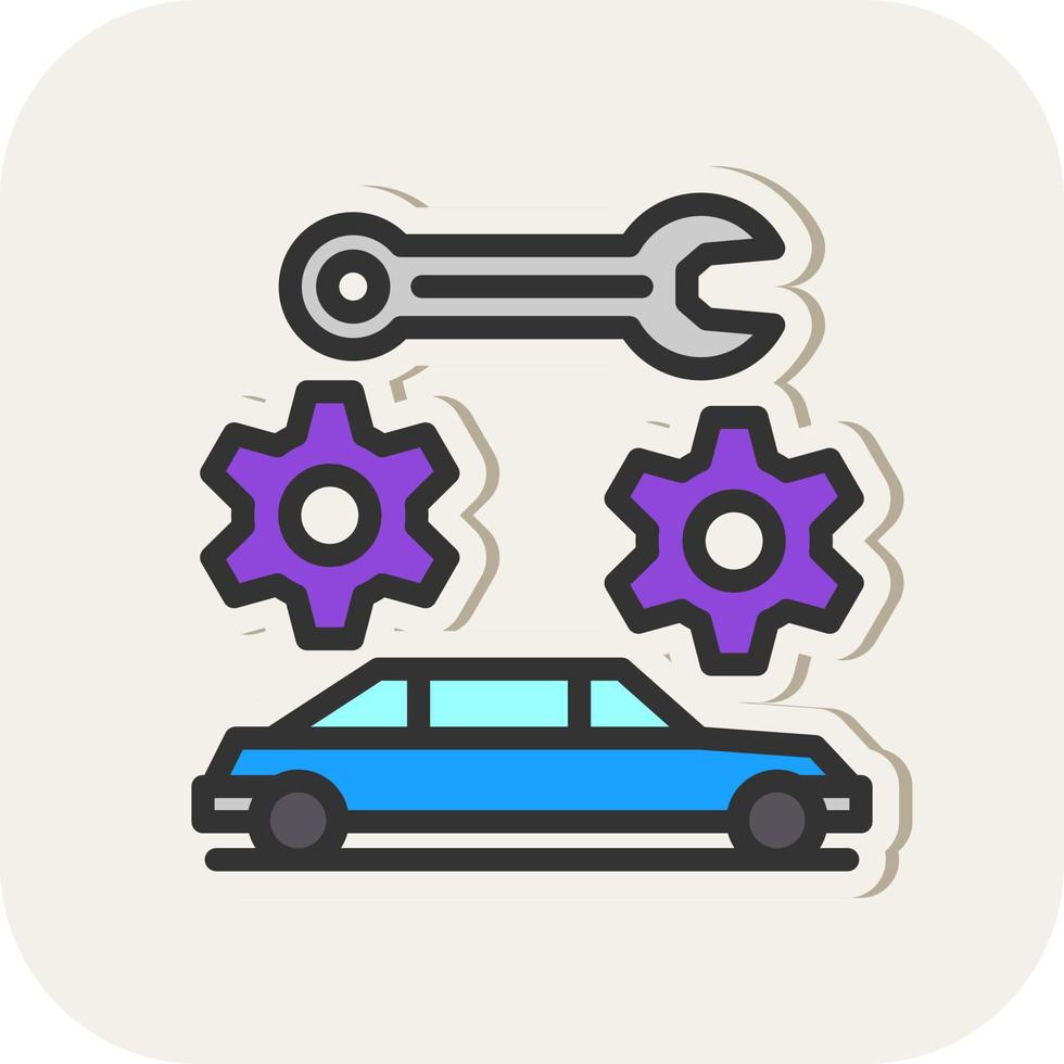 Car Maintenance Vector Icon Design